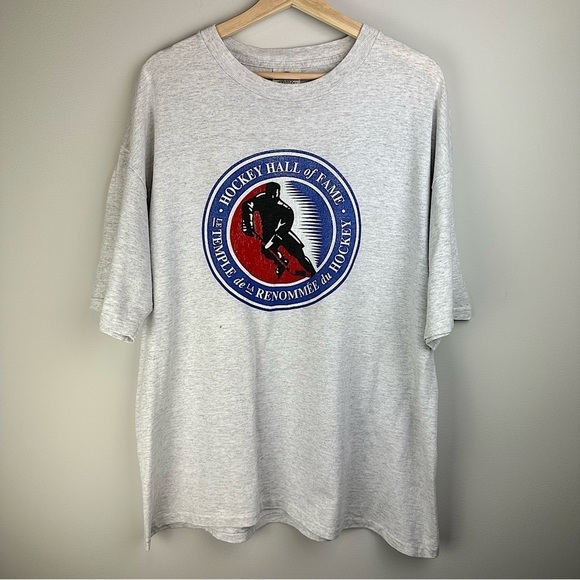 VINTAGE Hockey Hall Of Fame Short-sleeve T-shirt Bulletin Tag Men’s Size XL - Picture 2 of 7